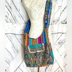 Ethnic Bohemian Handbag Purse Needlepoint